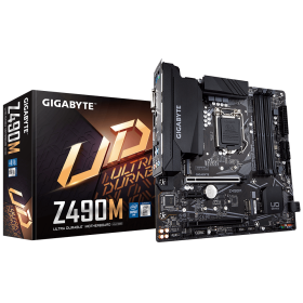 Gigabyte, Z490, LGA 1200, DDR4, 128gb, 3600mhz, Micro ATX, 0, 1, 0, 2, 6, 8pin