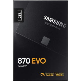 Samsung, 870 EVO, SATA 2.5, 2TB, 550 Mb/s, 520 Mb/s