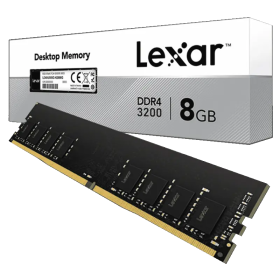 Lexar, DDR4, 32GB, 3200 Mhz, 1, Отсутсвует, UDIMM